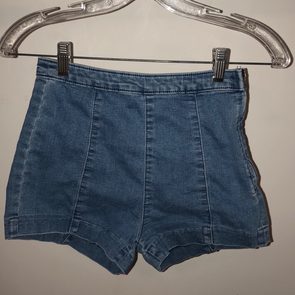 Denim high waisted shorts from H&M